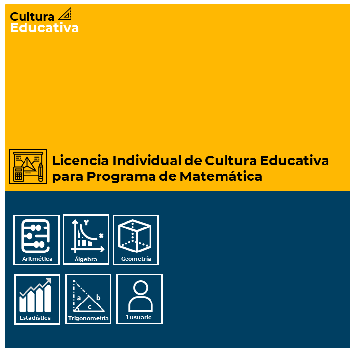 Licencia Individual de Cultura Educativa Para Programa de Matemática